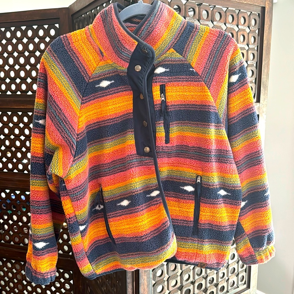 Aztec Printed Fleece Jacket